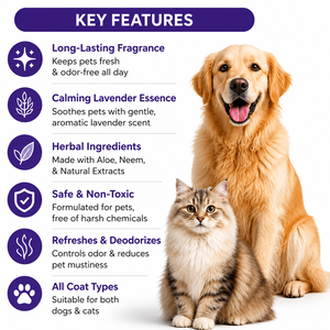 สเปรย์น้ำหอมสำหรับสัตว์เลี้ยง Paw Berry Safe Plastic กลิ่นลาเวนเดอร์หอมสดชื่น ติดทนนาน ใช้งานง่าย สะดวกสบาย สำหรับสุนัขและแมว ขายส่ง - Product Image 3