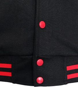 Wholesale Top Quality Customized <b>Canvas</b> Varsity <b>Jacket</b> Crew Neck Reversible Front Customizable Colors for <b>men</b> and women - Product Image 4