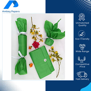 Papel de Seda de Color Sólido de Alta Calidad, Reciclable, Hecho de Pulpa de Madera, 18-80 Gsm, Colores Brillantes, Acabado Suave, para Envolver Regalos - Product Image 4