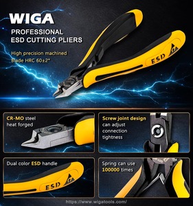 [WIGA]ESD-706 Factory Direct Supply High Precision Esd Safty Mini Long <b>Thin</b> Nose Pliers <b>Wire</b> Bending Pliers - Product Image 6