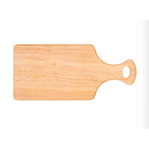 Tabla de cortar de madera de teca natural con mango, tabla de cocina ecológica para cortar y servir carne, verduras y queso - Product Image 4