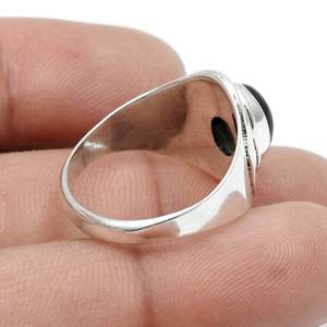 Oval Cut Natural Labradorite Gemstone <b>Ring</b> <b>Crafted</b> From 925 Solid Sterling Silver Fine Bezel Set Gemstone Handmade Boho <b>Ring</b> - Product Image 3