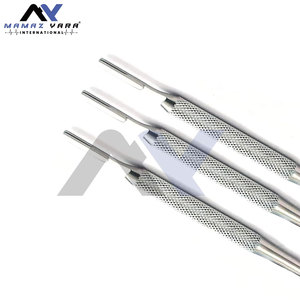 Manche de scalpel chirurgical de précision compatible avec les lames # 10 # 11 # 12 # Ensemble médical de 3 pièces en acier inoxydable 15 pièces - Product Image 2