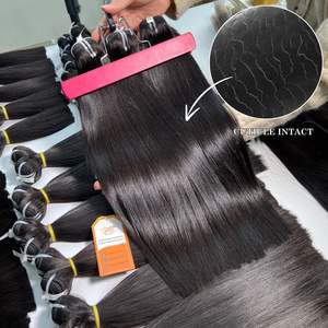 แฮร์พีซต่อผมมนุษย์แบบไม่ผ่านกระบวนการผมสีดำเงางามเป็นพิเศษผมตรงเกรด12A บริสุทธิ์ไม่ผ่านกระบวนการ - Product Image 5