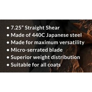 ใบมีดตัดตรงแบบไมโครเซอร์เรต ตราทรู ไอคอนิค บราโว ขนาด 7.25 นิ้ว สำหรับตัดแต่งขน - Product Image 2