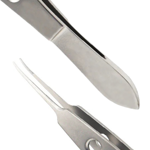 Pinzas de Ligadura Manuales Curvas 0.5x6mm, Plataforma de Ligadura 10.5cm, Instrumento Reutilizable de Acero Inoxidable para Microcirugía Oftálmica - Product Image 6