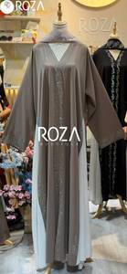 Luxury Crystal Embroidered Designer Abaya – Wholesale - Product Image 5