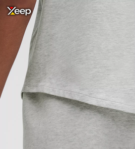 เสื้อยืดออกกำลังกายผู้หญิง XEEP แบบสบายๆ น้ำหนักเบา ทรงหลวม แขนสั้น ระบายอากาศดี คอวี ปักลายตัวอักษร - Product Image 5