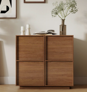 Gabinete de Almacenamiento de 4 Paneles y 2 Puertas con Diseño Único y Moderno, Acabado de Primera Calidad, Frente Geométrico Empotrado, 2026 - Product Image 1