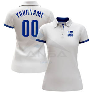 Polo de Golf Blanco Personalizado de Alto Rendimiento, Transpirable y que Absorbe la Humedad, para Entrenamiento de Golf y Uso Casual - Product Image 2