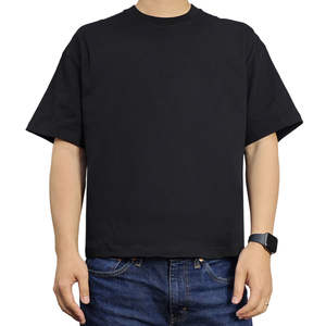 T-shirt Homme 100% Coton Lourd Luxe Coupe Ample Épaules Tombantes Personnalisable Logo Motif Lettres Tissé Vierge - Product Image 6