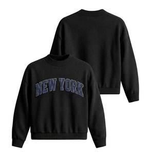 เสื้อสเวตเชิ้ตคอกลมปักลายตัวอักษรโอไฮโอสำหรับผู้หญิง สวมใส่สบายๆ ทำจากผ้าฝ้ายถัก เหมาะสำหรับฤดูใบไม้ร่วง ทรงโอเวอร์ไซส์ - Product Image 5
