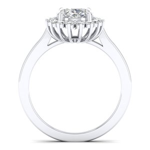 Bague de fiançailles solitaire en or massif 14 carats avec diamant de 2,4 carats REYES Wholesale pour femme, cadeau de mariage ou d'anniversaire classique, bijoux fins - Product Image 4