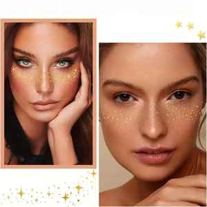 43 Designs - Pegatinas de Tatuajes Temporales Impermeables y Ecológicas para Cara y Cuerpo |   Maquillaje Personalizable en Colores para Fiestas - Product Image 5