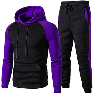 Jogging pour homme en coton 100% noir et rouge, style streetwear, décontracté, avec cordon de serrage, poches latérales, manches longues, pour l'hiver - Product Image 3
