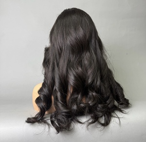 Venta al por mayor de alta calidad de onda larga 13*4 Premium peluca con malla frontal cabello humano vietnamita suave transparente HD encaje frontal para mujeres - Product Image 2