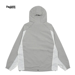 Wholesale Custom Blank Packable <b>Thin</b> Nylon Vintage Retro Anorak Pullover Hoodie 2026 <b>Men</b> Windbreaker <b>Jacket</b> - Product Image 2