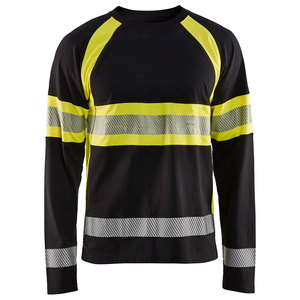 Vêtements de travail haute visibilité réfléchissants respirants à séchage rapide à manches longues pour les travailleurs, t-shirts de sécurité haute visibilité - Product Image 1