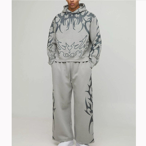 Conjunto Deportivo Holgado para Gimnasio y Running para Hombre, Tela Suave, Diseño de Movimiento Fácil, Ideal para Uso Cómodo Durante el Día - Product Image 1