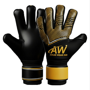 ถุงมือผู้รักษาประตูหนังคุณภาพสูง ป้องกันขั้นสูง ทนทาน ยึดเกาะฝ่ามือได้ดี ปลอกนิ้วเต็มรูปแบบ สายรัดข้อมือปรับได้ กระชับมืออย่างยืดหยุ่น - Product Image 1