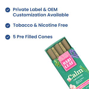 Conos Prellenados Hari Leaf Automatic Modern Leaf Calm Bubblegum, Sin Tabaco, Sin Nicotina, 5 Conos por Paquete, OEM - Product Image 4