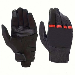 Guantes de Motociclismo de Cuero para Hombre, Protección Completa para los Dedos, Antideslizantes, con Fibra de Carbono, Protección para las Articulaciones, Pantalla Táctil - Product Image 1