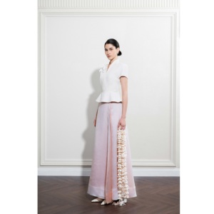 Nueva Tendencia 2026 Faldas para Mujer SERENITY, Falda Midi Asimétrica, 73% Cupro, 27% Poliéster, con Tres Capas Suaves - Product Image 2