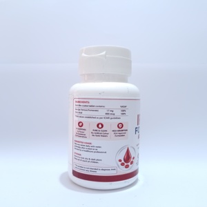 Capsules de fer et d'acide folique pour adultes – Soutien de l'hémoglobine, santé de la grossesse et du sang – Complément alimentaire sans gluten et sans produits laitiers - Product Image 2