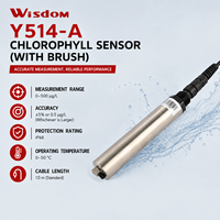 Capteur de chlorophylle par méthode de fluorescence Y514-A avec auto-nettoyage pour la surveillance des algues dans les rivières, les lacs, les étangs, l'aquaculture et les sources d'eau