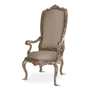 Juego de Comedor de Lujo en Madera de Caoba Tallada con 10 Sillas, Tapicería Floral, Estilo Francés Antiguo para Restaurante o Villa - Product Image 6