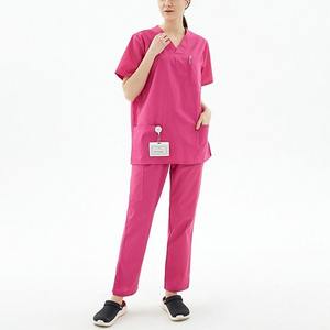 Uniformes Médicos Lavables al por Mayor, de Manga Corta y Tela Suave, Conjunto de Uniformes para Enfermeras de Salón de Belleza, Uniformes de Hospital para Mujeres, Pakistán - Product Image 5