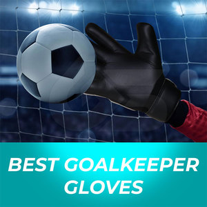 Gants de gardien de but en cuir durable avec sangle de poignet réglable, antidérapants, imperméables - Utilisation en extérieur en stock - Product Image 5