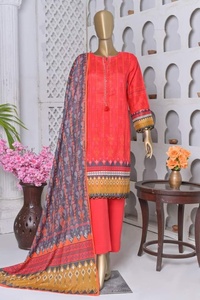 Meilleure vente 2022 indien/pakistanais pelouse en soie 3 pièces Salwar Kameez Party Wear Collection - Product Image 4