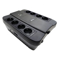 Fuente de alimentación de 650VA y 390W, 8 enchufes, sin conexión, con batería, diseño de intercambio fácil para oficina y electrodomésticos