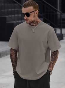 เสื้อยืดคอกลมโอเวอร์ไซส์ผ้าฝ้ายหนาสำหรับผู้ชาย ไซส์ใหญ่พิเศษ ขายส่งจำนวนมาก - Product Image 2