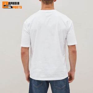 T-shirts décontractés pour hommes, sport, fitness, course à pied, 100% coton, coupe classique, col rond, manches courtes, anti-rides, avec logo personnalisé - Product Image 4