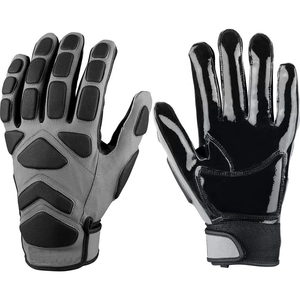 Gants de football américain personnalisables tendance, différentes couleurs, respirants, antidérapants, en polyester, design classique et durable - Product Image 1