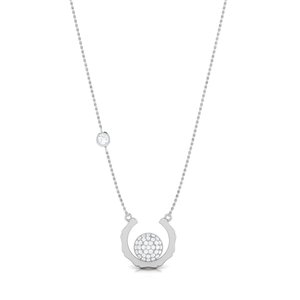 Collier en or jaune et diamants pour femme, alliant tons d'or chauds et accents étincelants, idéal pour offrir des bijoux raffinés - Product Image 4