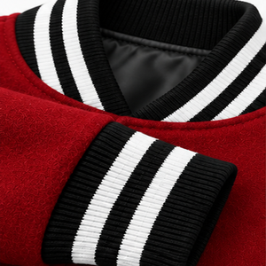 Blouson universitaire personnalisé pour homme en laine, style bomber, avec patch brodé, vêtements d'équipe, vente en gros, fournisseur d'usine, OEM ODM - Product Image 4