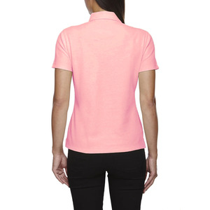 Polo de Golf de Manga Corta de Color Sólido con Estampado Personalizado, Transpirable, de Secado Rápido, 180 g/m², Cuello de Dos Tonos, Logotipo DTF OEM, en Blanco - Product Image 6