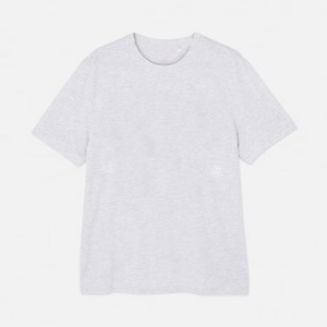 Conjunto de Verano para Hombre, Camiseta y Pantalones Cortos de Algodón Blanco, Tejido de Punto, Casual, Transpirable, Dos Piezas - Product Image 2
