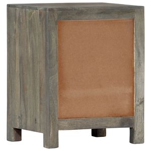 ตู้ข้างเตียงไม้มะม่วง MDF สีเทาและสีน้ำตาลสำหรับห้องนั่งเล่น - Product Image 4