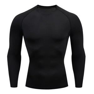 Rashguard léger de haute qualité pour hommes, manches longues, maillot de sport à compression unie pour adultes et garçons, chemise de combat MMA unie - Product Image 3