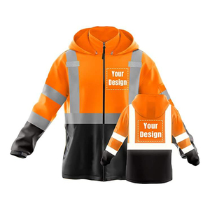 Veste de travail d'hiver pour hommes de haute qualité, imperméable, pour travaux de construction, avec capuche, col et fermeture éclair, fabriquée au Pakistan - Product Image 6