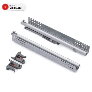 Correderas Inferiores Ajustables de Cierre Suave, Correderas de Cajón de Metal de Extensión Completa de Alta Resistencia - Product Image 1