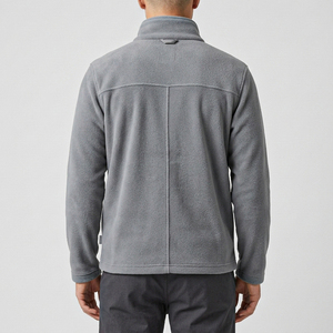 Chaqueta de Forro Polar para Hombre, Cuello Alto, Cierre de Cremallera, Color Sólido, Transpirable, para Otoño e Invierno, Chaqueta de Alta Calidad para Hombre - Product Image 3