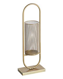 Support à bougie en acier, hauteur 53 cm, design ovale, décoration d'intérieur durable, porte-lanterne en métal - Product Image 3