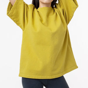 Camisetas de Verano para Mujer, 100% Algodón, de Alta Calidad, Estilo Urbano, Holgadas, con Logotipo Personalizado, Corte Cuadrado, Transpirables, con OEM - Product Image 1