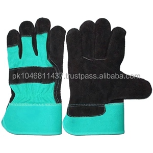 Gants de sécurité en cuir de vachette pleine fleur de qualité supérieure pour monteurs canadiens, résistants à la chaleur, durables et antidérapants, à usage général - Product Image 2