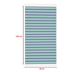 Grande serviette Fouta 100% coton, douce, style hammam, serviette de plage écologique, style turc, rayée, séchage rapide - Product Image 6
